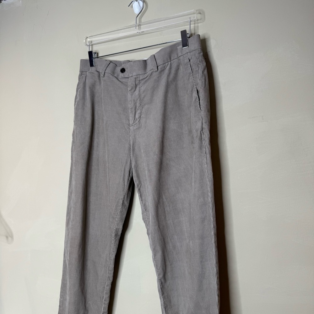 Banana Republic Traveler Corduroy Pants Men’s Light Gray Slim Fit 33/34 - Picture 3 of 9